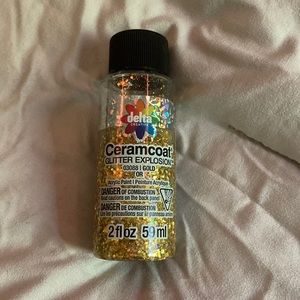 gold glitter acrylic paint (accepting any offers)